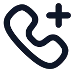 Phone Add SVG Icon